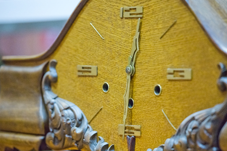 antiques objects and figurines, clocks and receiversの写真素材