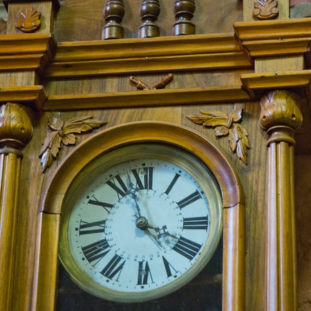 antiques objects and figurines, clocks and receiversの写真素材