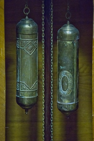 antiques objects and figurines, clocks and receiversの写真素材