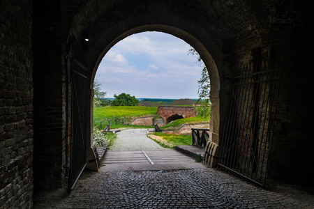 Petrovaradin fortress gateの写真素材