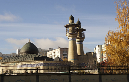 Mosque located in the territory of residence of the Ambassador of Iranの写真素材