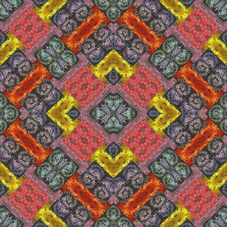 Boho chic seamless fractal geometric pattern. Symmetrical and eclectic at the same time, charming...