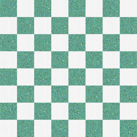 Tile mosaic turquoise, blue, green pattern for square wall background, modern square mosaic grid for decoration architecture, floor of swimming pool, for fabricの写真素材