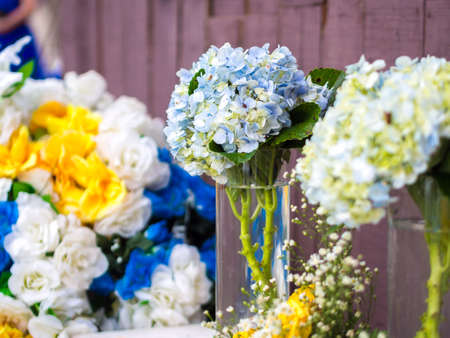 Beautiful Hortensia Flower Arrangementの写真素材