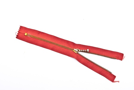 Varicoloured lightnings for cloth on white backgroundの写真素材