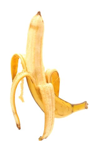 banana,  isolated on white backgroundの写真素材