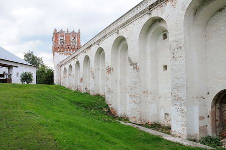 Walls and towers. Novodevichi convent. Moscow. Russiaの写真素材