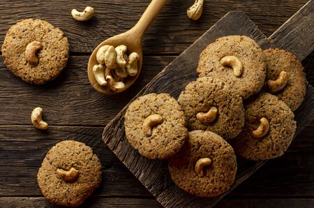 Organic Quinoa Chocolate Cookies from almond flourの写真素材