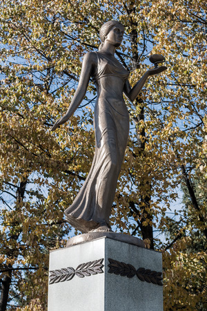 Monument to health workers in the city of Belakurikh of Altai Krai of Russiaのeditorial素材