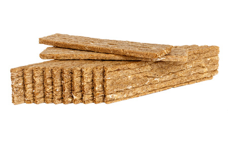 Wholegrain products from wheat on a white backgroundの写真素材