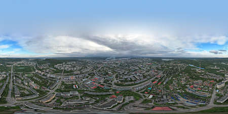 Such a beautiful northern city where people live side by side with natureの写真素材
