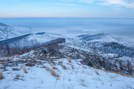 Hills of middle Khakassiaの写真素材
