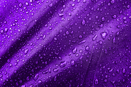 Water drops on the fabricの写真素材