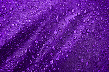 Water drops on the fabricの写真素材
