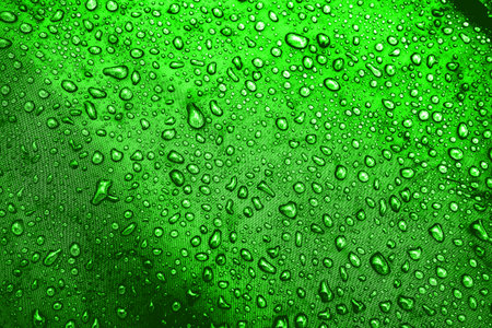 Water drops on the fabricの写真素材