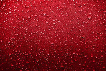 Water drops on the fabricの写真素材