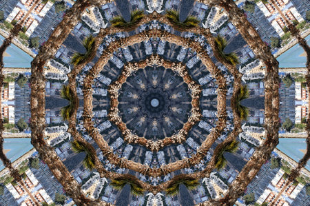 Abstract kaleidoscope background. Abstract background.の写真素材