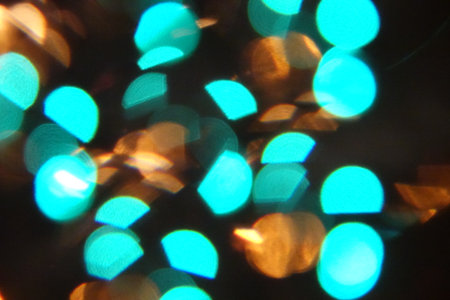 Bokeh in the night.の写真素材