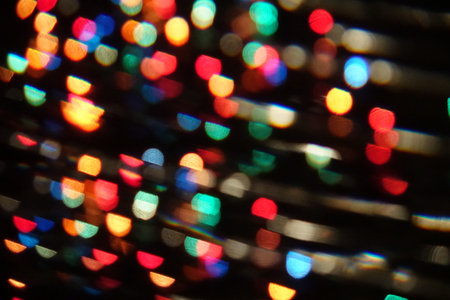 Bokeh in the night.の写真素材