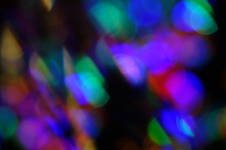 Bokeh in the night.の写真素材