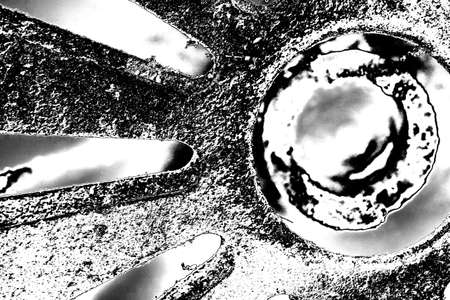 Abstract background. Monochrome texture. Image includes a effect the black and white tones.の写真素材