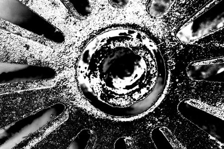Abstract background. Monochrome texture. Image includes a effect the black and white tones.の写真素材