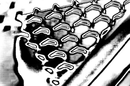 Abstract background. Monochrome texture. Image includes a effect the black and white tones.