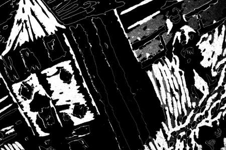 Abstract background. Monochrome texture. Image includes a effect the black and white tones.の写真素材