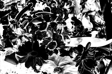 Abstract background. Monochrome texture. Image includes a effect the black and white tones.の写真素材