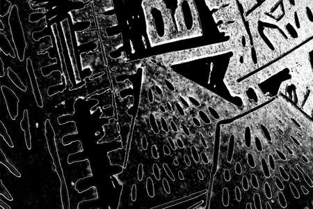 Abstract background. Monochrome texture. Image includes a effect the black and white tones.の写真素材