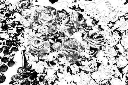 Abstract background. Monochrome texture. Image includes a effect the black and white tones.の写真素材
