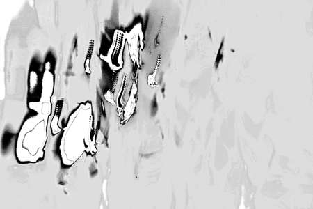 Abstract background. Monochrome texture. Image includes a effect the black and white tones.の写真素材