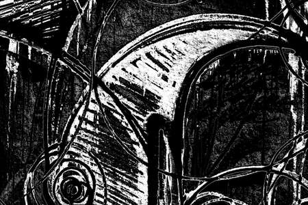 Abstract background. Monochrome texture. Image includes a effect the black and white tones.の写真素材