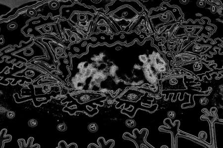 Abstract background. Monochrome texture. Image includes a effect the black and white tones.