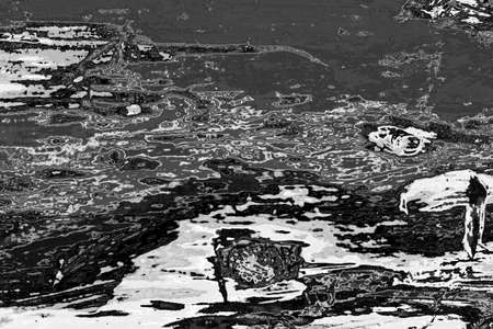 Abstract background. Monochrome texture. Image includes a effect the black and white tones.