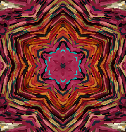 Abstract kaleidoscope background. Multicolor kaleidoscope texture.の写真素材