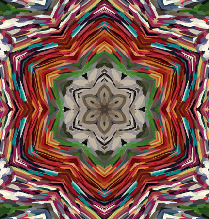 Abstract kaleidoscope background. Multicolor kaleidoscope texture.の写真素材