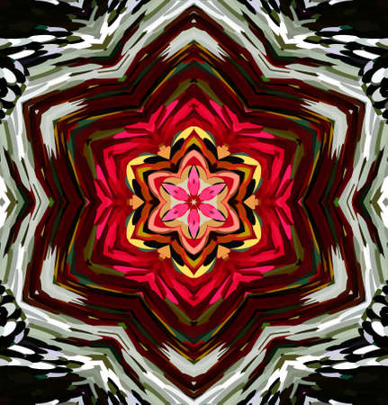 Abstract kaleidoscope background. Multicolor kaleidoscope texture.の写真素材