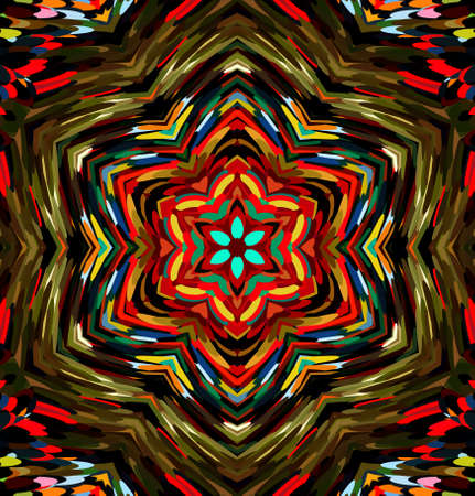 Abstract kaleidoscope background. Multicolor kaleidoscope texture.の写真素材