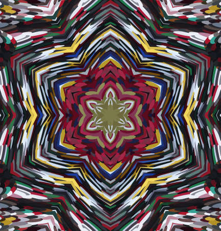 Abstract kaleidoscope background. Multicolor kaleidoscope texture.の写真素材