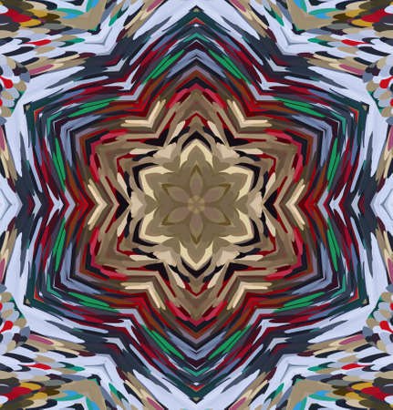 Abstract kaleidoscope background. Multicolor kaleidoscope texture.の写真素材