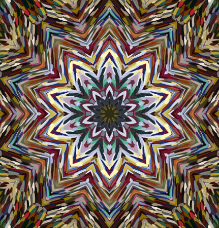 Abstract kaleidoscope background. Multicolor kaleidoscope texture.の写真素材