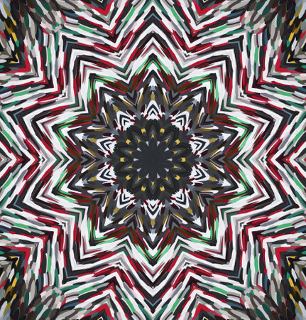 Abstract kaleidoscope background. Multicolor kaleidoscope texture.の写真素材