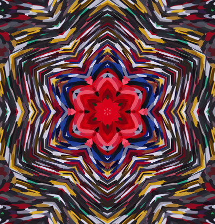 Abstract kaleidoscope background. Multicolor kaleidoscope texture.の写真素材