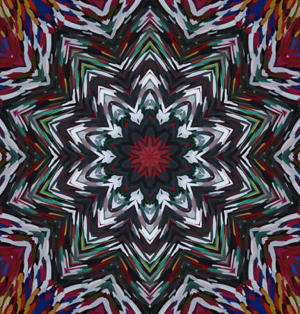 Abstract kaleidoscope background. Multicolor kaleidoscope texture.の写真素材