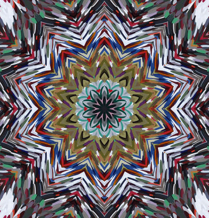 Abstract kaleidoscope background. Multicolor kaleidoscope texture.の写真素材