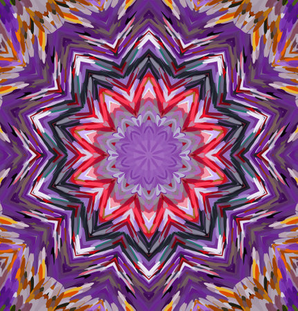 Abstract kaleidoscope background. Multicolor kaleidoscope texture.の写真素材