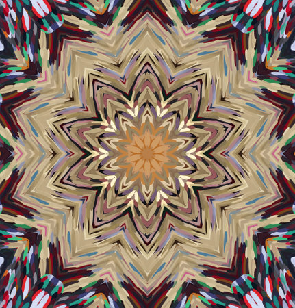 Abstract kaleidoscope background. Multicolor kaleidoscope texture.の写真素材
