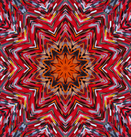 Abstract kaleidoscope background. Multicolor kaleidoscope texture.の写真素材