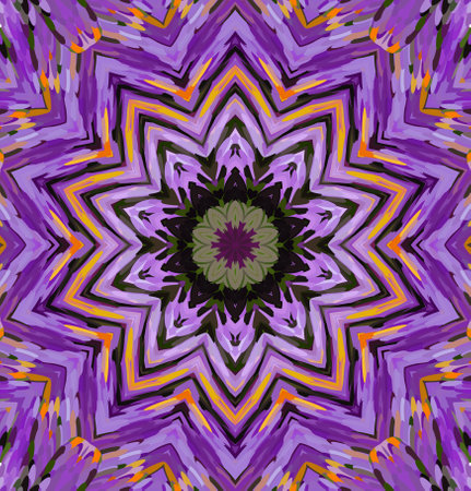 Abstract kaleidoscope background. Multicolor kaleidoscope texture.の写真素材